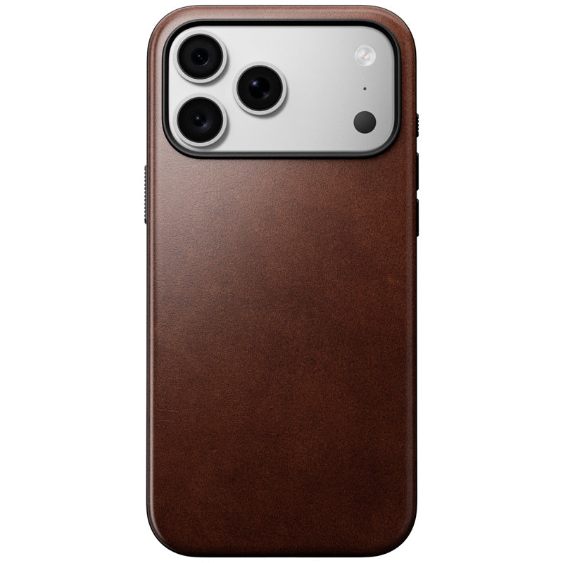 Modern Horween Leather Case iPhone 18 Pro Max / 17 Pro Max Rustic Brown
