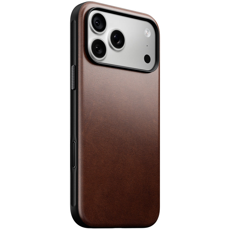 Modern Horween Leather Case iPhone 18 Pro Max / 17 Pro Max Rustic Brown