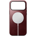 Modern Horween Leather Case 18 Pro Max Burgundy