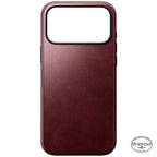 Modern Horween Leather Case 18 Pro Max Burgundy