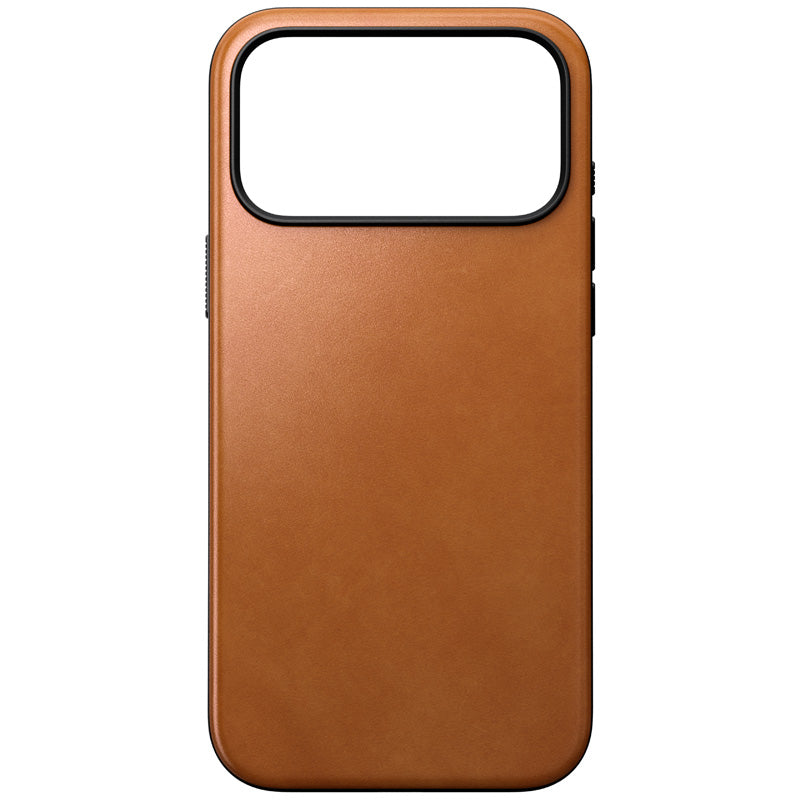 Modern Leather Case iPhone 18 Pro Max English Tan