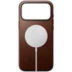 Modern Leather Case iPhone 18 Pro Max Rustic Brown