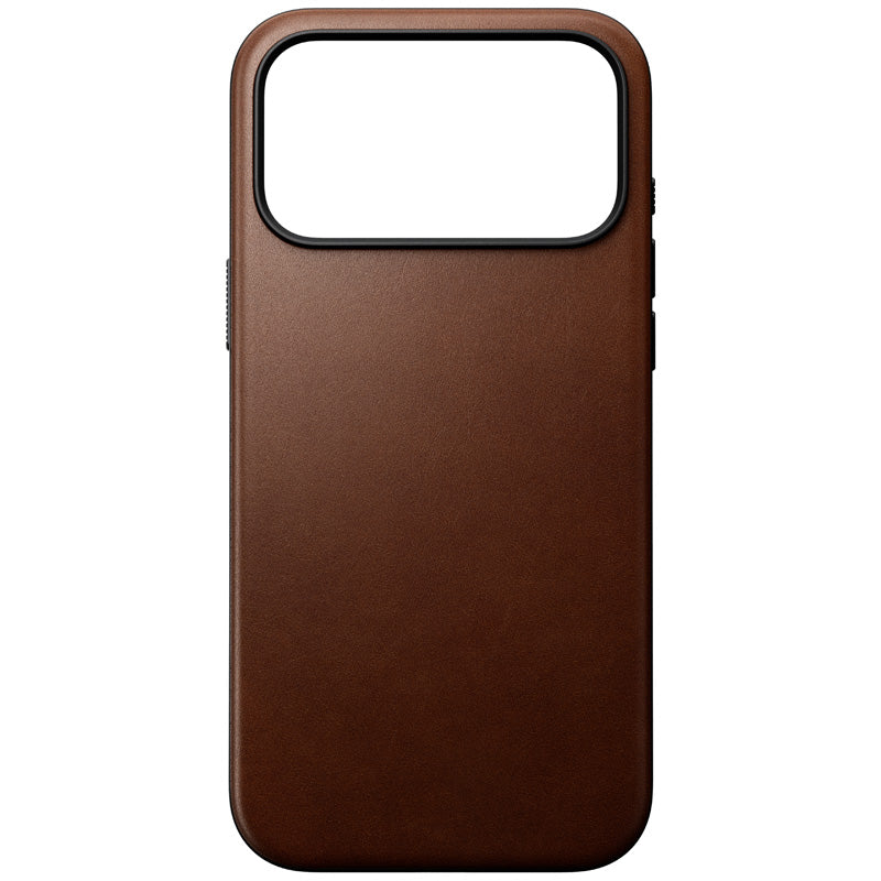 Modern Leather Case iPhone 18 Pro Max Rustic Brown
