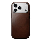Modern Horween Leather Case iPhone 18 Pro / 17 Pro Rustic Brown
