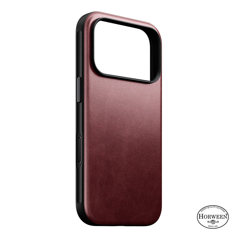 Modern Horween Leather Case 18 Pro Burgundy