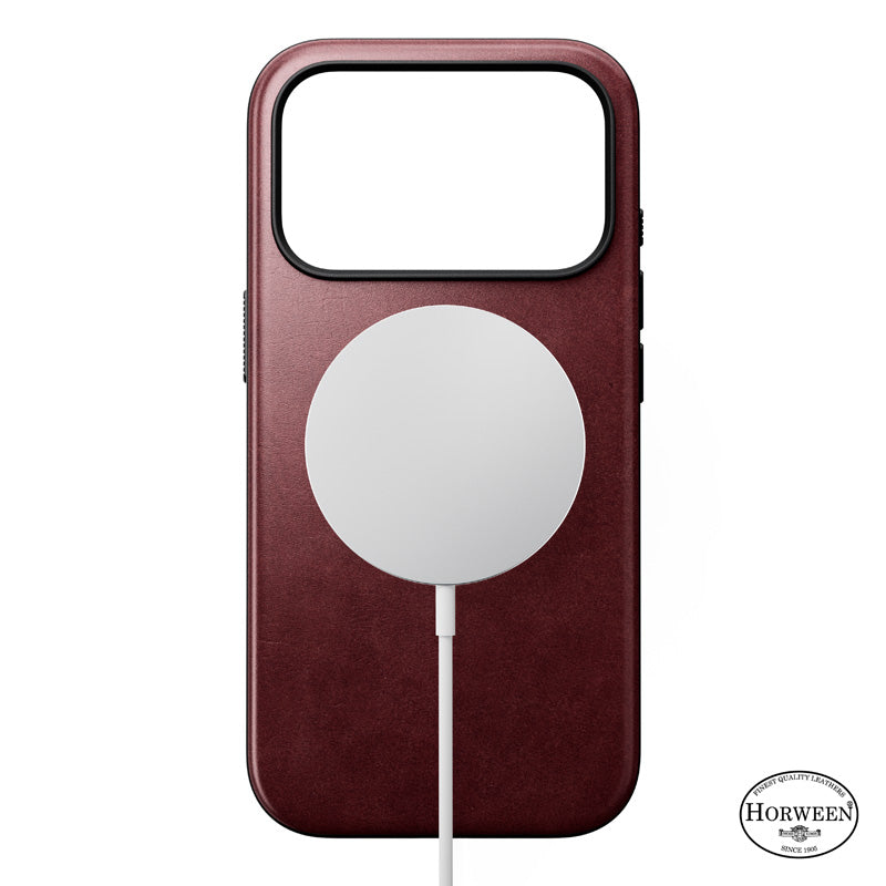 Modern Horween Leather Case 18 Pro Burgundy