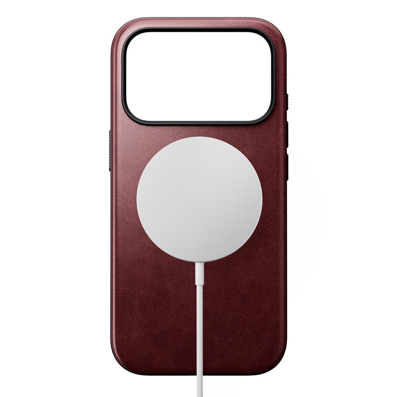Modern Horween Leather Case 18 Pro Burgundy