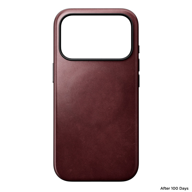 Modern Horween Leather Case 18 Pro Burgundy