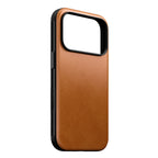 Modern Leather Case iPhone 18 Pro English Tan