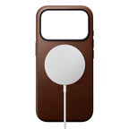 Modern Leather Case iPhone 18 Pro Rustic Brown