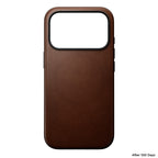 Modern Leather Case iPhone 18 Pro Rustic Brown