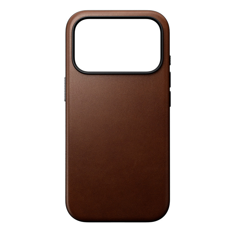 Modern Leather Case iPhone 18 Pro Rustic Brown