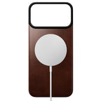 Magnetic Leather Back case Horween iPhone 18 Pro Max Rustic Brown