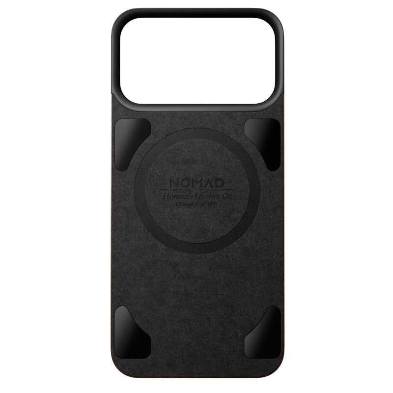 Magnetic Leather Back case Horween iPhone 18 Pro Max Rustic Brown