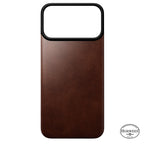 Magnetic Leather Back case Horween iPhone 18 Pro Max Rustic Brown