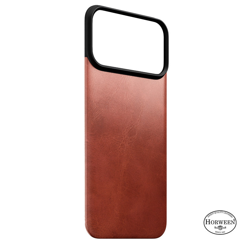 Magnetic Leather Back case Horween iPhone 18 Pro Max Olde Dublin