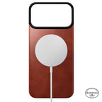 Magnetic Leather Back case Horween iPhone 18 Pro Max Olde Dublin