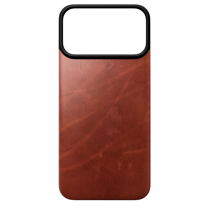 Magnetic Leather Back case Horween iPhone 18 Pro Max Olde Dublin