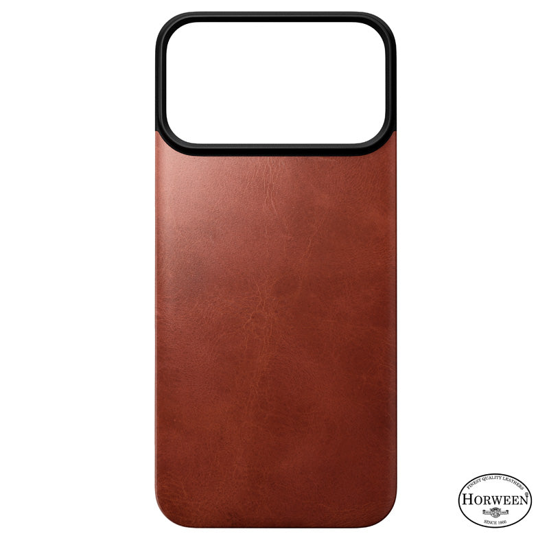 Magnetic Leather Back case Horween iPhone 18 Pro Max Olde Dublin