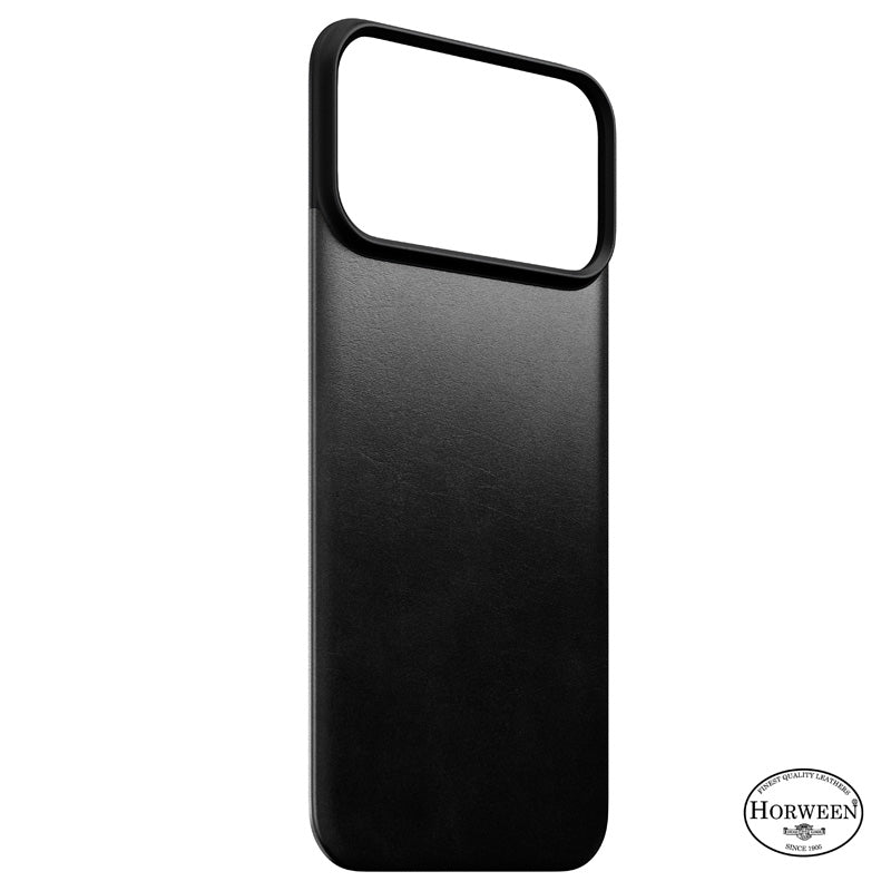 Magnetic Leather Back case Horween iPhone 18 Pro Max Black