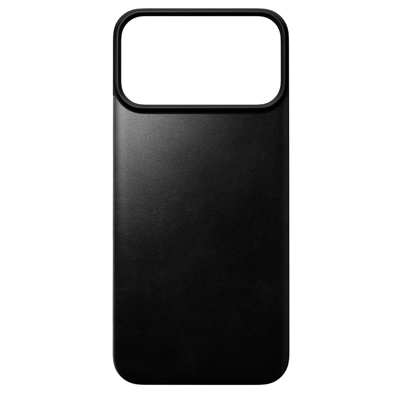 Magnetic Leather Back case Horween iPhone 18 Pro Max Black