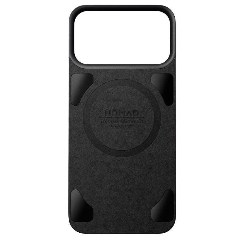 Magnetic Leather Back case Horween iPhone 18 Pro Max Black