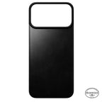 Magnetic Leather Back case Horween iPhone 18 Pro Max Black