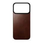 Magnetic Leather Back case Horween iPhone 18 Pro Rustic Brown