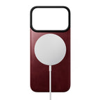 Magnetic Leather Back case Horween iPhone 18 Pro Burgundy