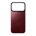 Magnetic Leather Back case Horween iPhone 18 Pro Burgundy