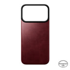 Magnetic Leather Back case Horween iPhone 18 Pro Burgundy