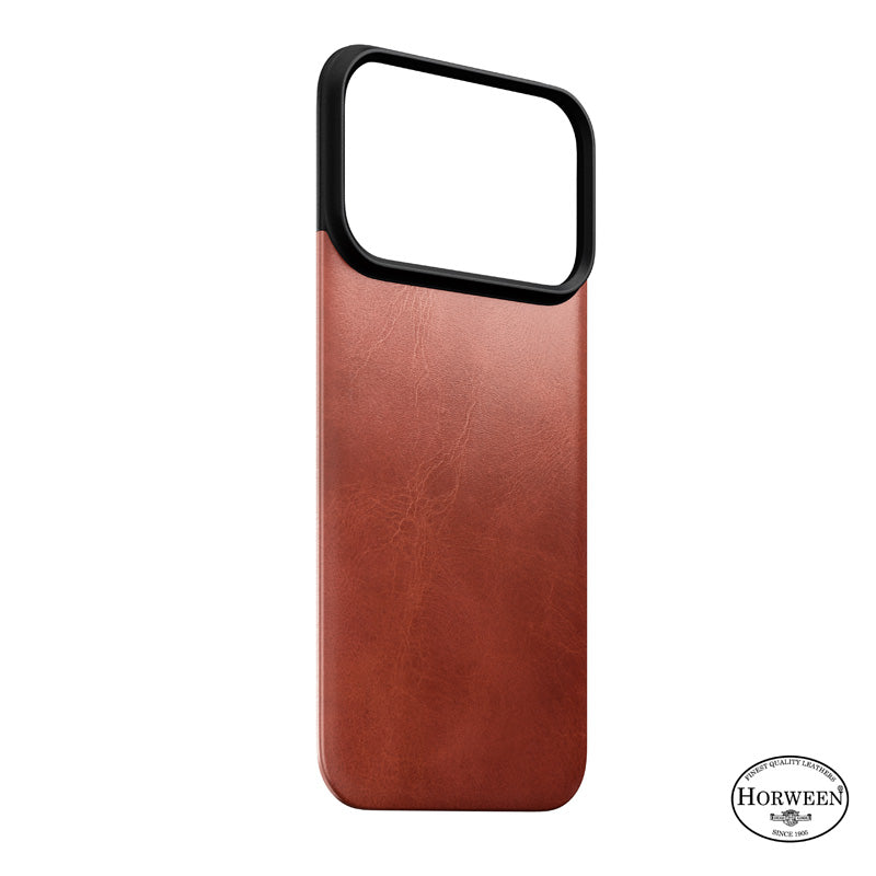 Magnetic Leather Back case Horween iPhone 18 Pro Olde Dublin