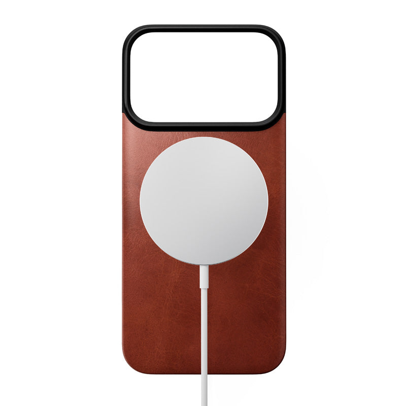 Magnetic Leather Back case Horween iPhone 18 Pro Olde Dublin