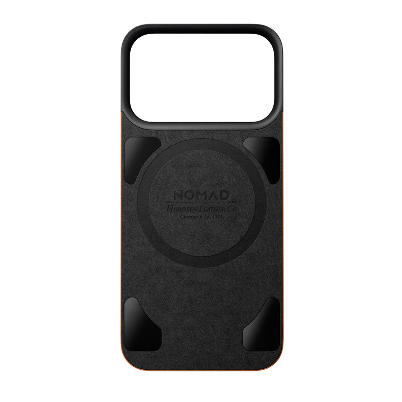 Magnetic Leather Back case Horween iPhone 18 Pro Saddle