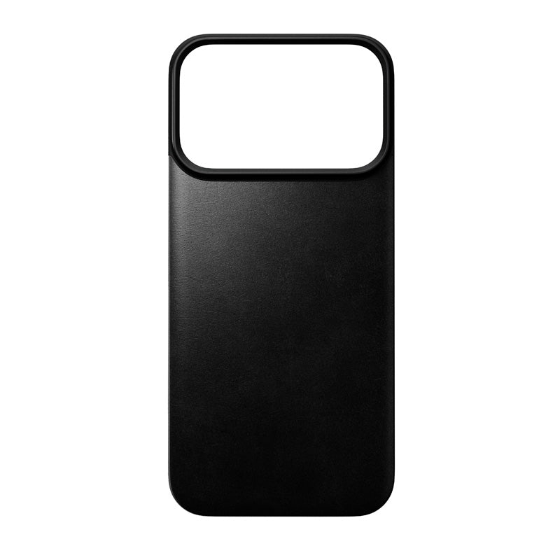 Magnetic Leather Back case Horween iPhone 18 Pro Black