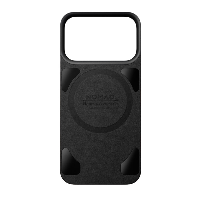 Magnetic Leather Back case Horween iPhone 18 Pro Black