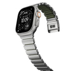 Stratos Band 49mn Natural Titanium/Forest Green FKM