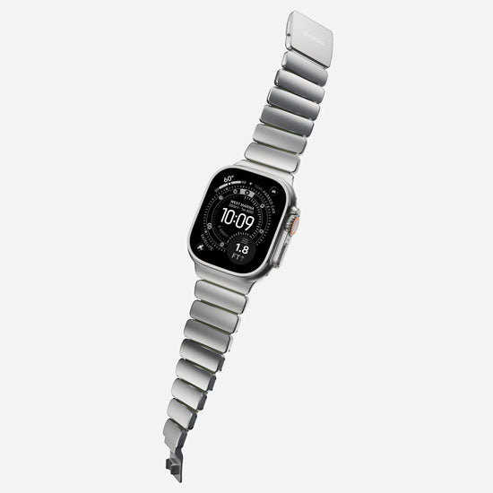 Stratos Band 49mn Natural Titanium/Forest Green FKM