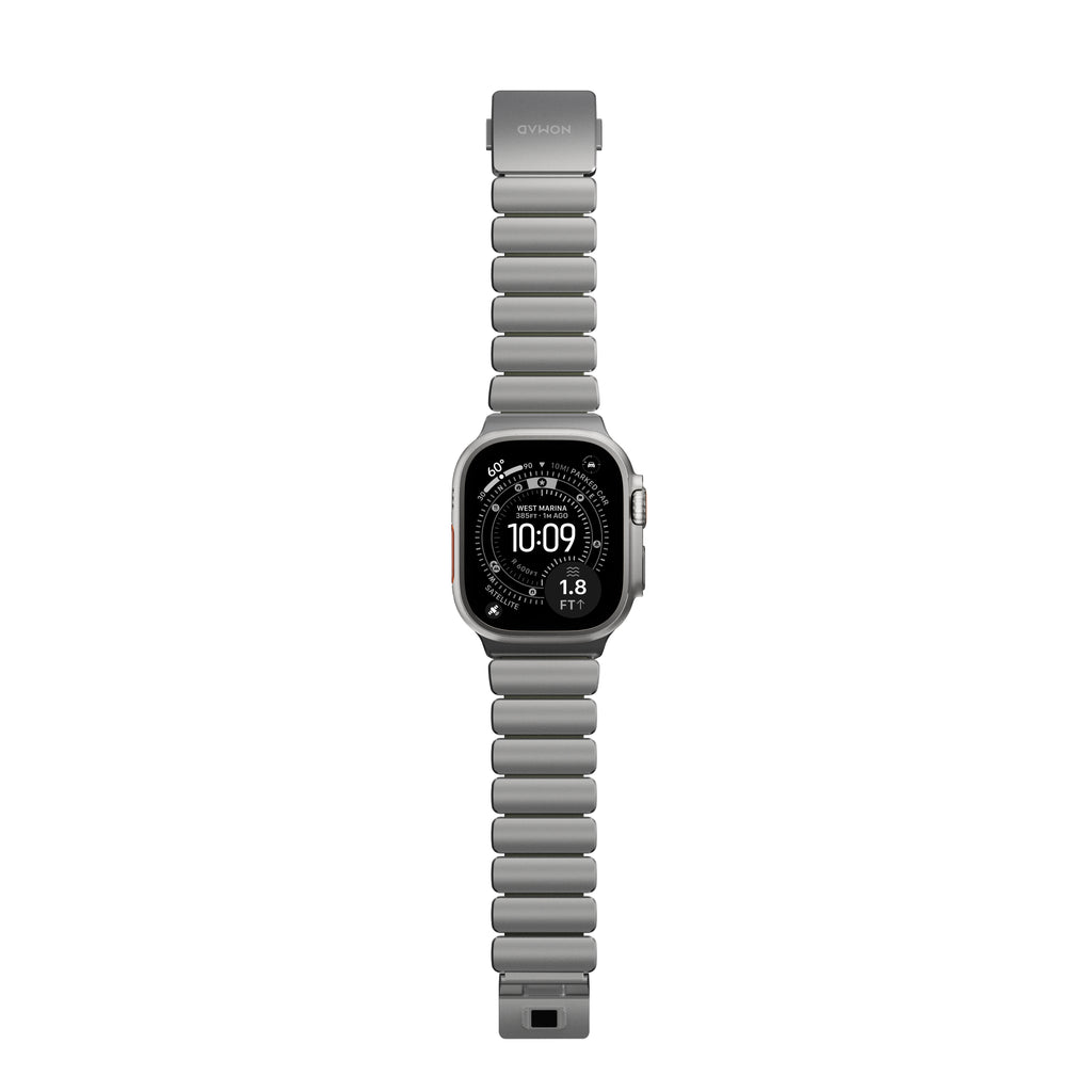 Stratos Band 49mn Natural Titanium/Forest Green FKM