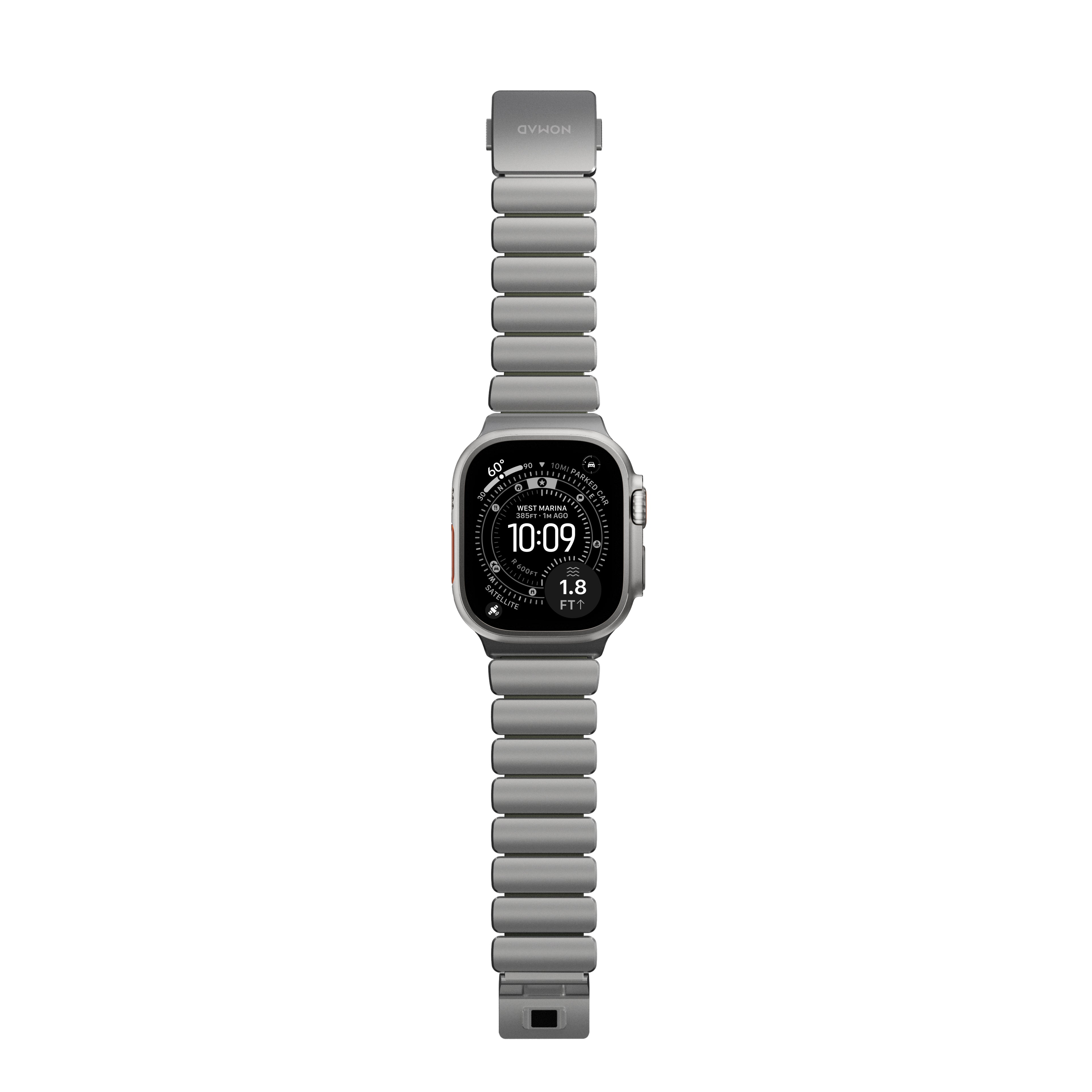 Stratos Band 49mn Natural Titanium/Forest Green FKM