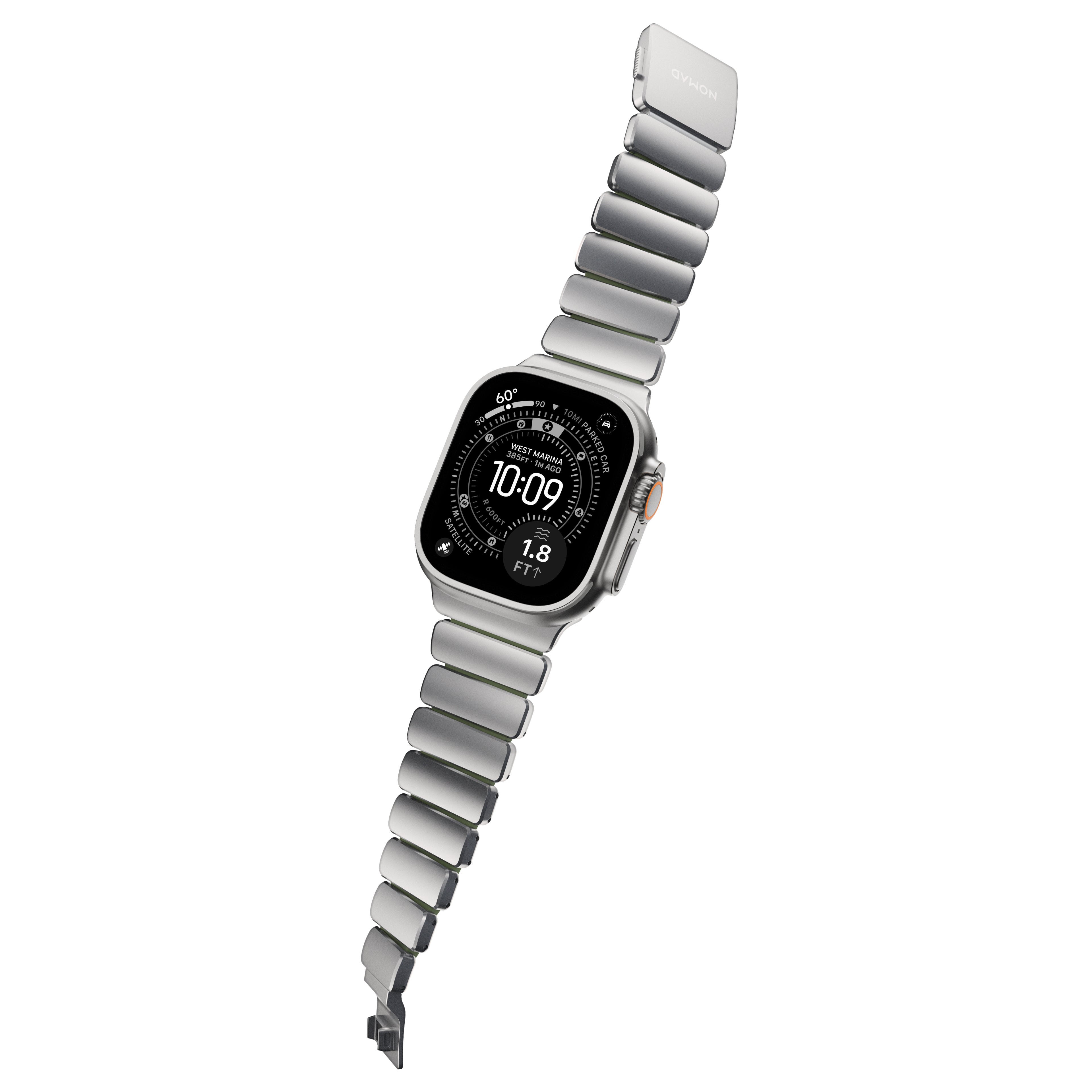 Stratos Band 49mn Natural Titanium/Forest Green FKM