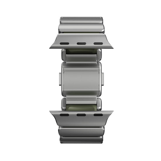 Stratos Band 49mn Natural Titanium/Forest Green FKM
