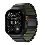 Stratos Band 49mn Black Titanium/Forest Green FKM