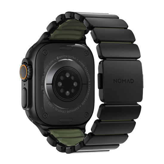 Stratos Band 49mn Black Titanium/Forest Green FKM