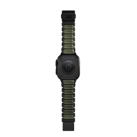 Stratos Band 49mn Black Titanium/Forest Green FKM