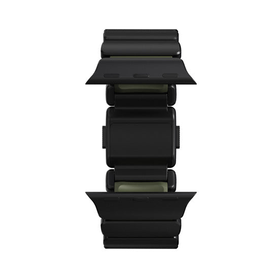 Stratos Band 49mn Black Titanium/Forest Green FKM