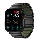 Stratos Band 49mn Black Titanium/Forest Green FKM