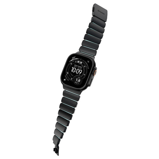 Stratos Band 49mm Black Titanium/Icy Blue Glow KFM