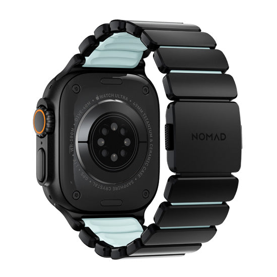 Stratos Band 49mm Black Titanium/Icy Blue Glow KFM