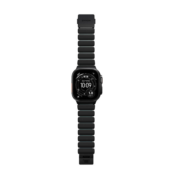 Stratos Band 49mm Black Titanium/Icy Blue Glow KFM